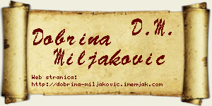 Dobrina Miljaković vizit kartica